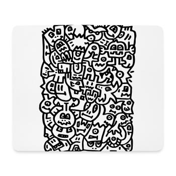 Doodle scribble - Mouse Pad (horizontal) - white - Front