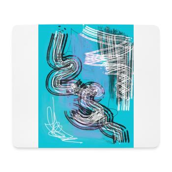 Crazy Seventies Retro Love - Mouse Pad (horizontal) - white - Front