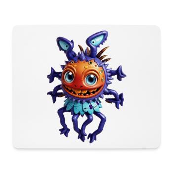 Purple Alien Fly - Mouse Pad (horizontal) - white - Front