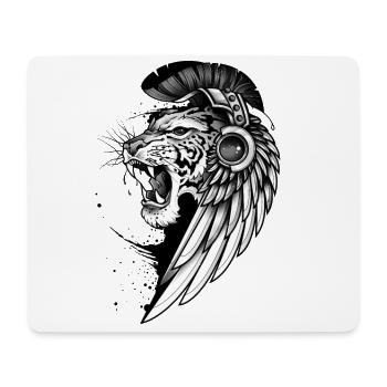 Rugissement sauvage - Tapis de souris (format paysage) - blanc - Devant