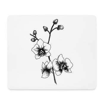Orchids - Mouse Pad (horizontal) - white - Front