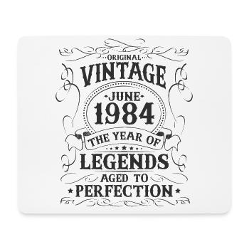 Juni Jahrgang 1984 geboren Legenden Geburtstag - Mousepad (Querformat) - Weiß - Vorne