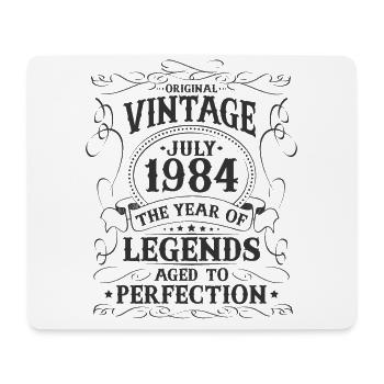 Juli Jahrgang 1984 geboren Legenden Geburtstag - Mousepad (Querformat) - Weiß - Vorne