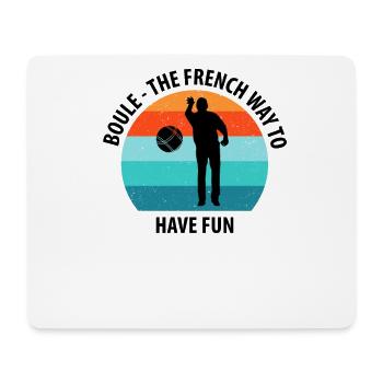 Boule Petanque Boccia Boules - Mouse Pad (horizontal) - white - Front