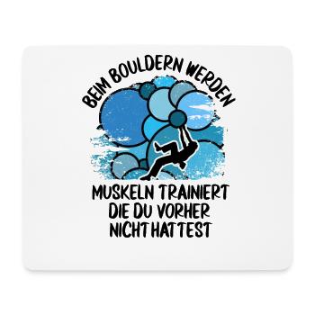 Vintage Bouldern Boulderer Klettern Kletterer - Mousepad (Querformat) - Weiß - Vorne