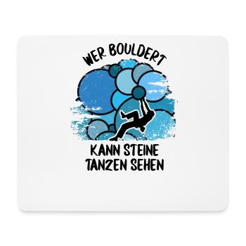 Vintage Bouldern Boulderer Klettern Kletterer - Mousepad (Querformat) - Weiß - Vorne