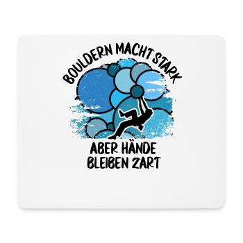 Vintage Bouldern Boulderer Klettern Kletterer - Mousepad (Querformat) - Weiß - Vorne