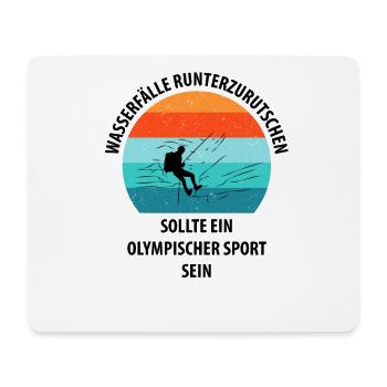 Canyoning Bergsteigen Klettern Wandern Berge - Mousepad (Querformat) - Weiß - Vorne