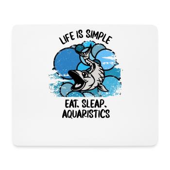 Aquarium Aquarists Fish Ornamental fish Aquaristics - Mouse Pad (horizontal) - white - Front
