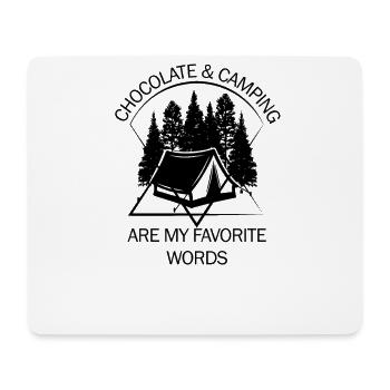 Zelt Camping Camper Pfadfinder Biwakieren - Mousepad (Querformat) - Weiß - Vorne