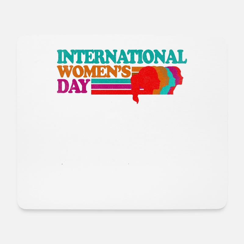 Internationaler Frauentag - Woman's Day - Mousepad (Querformat) - Weiß