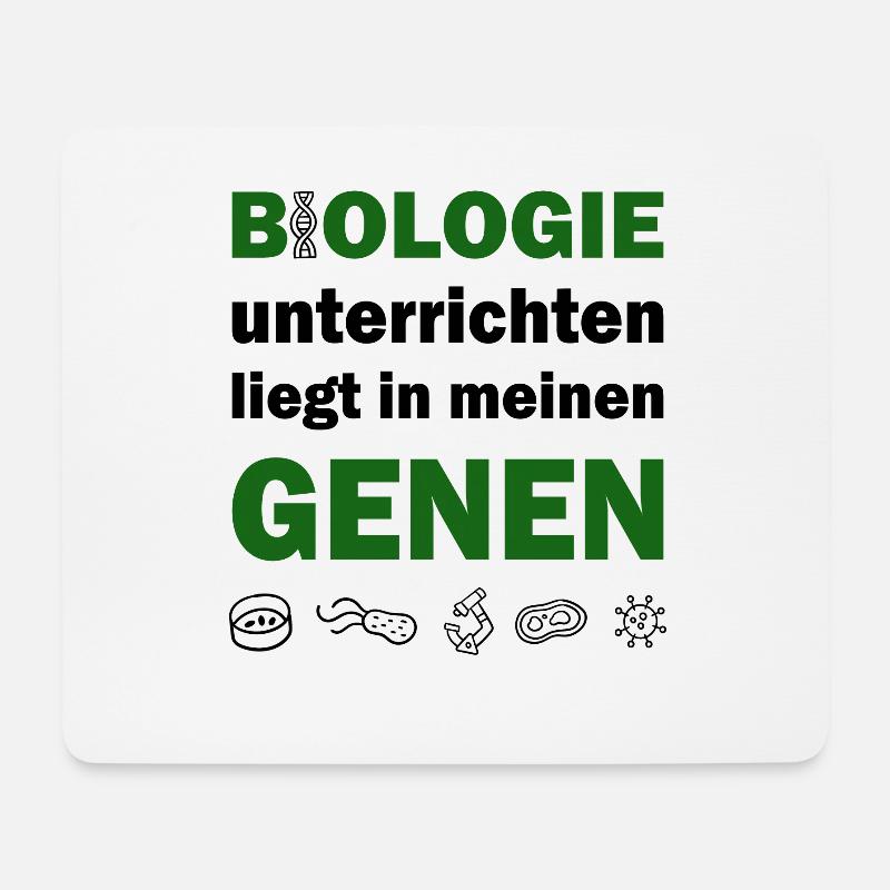Biologie Lehrer Gene Biologe Bio - Mousepad (Querformat) - Weiß