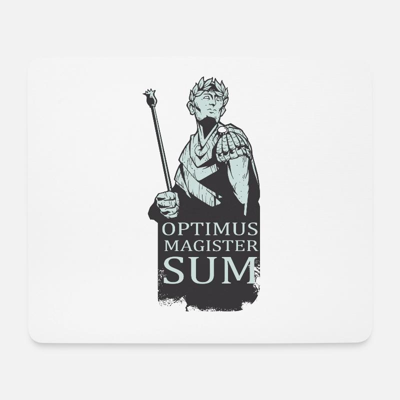 Latin Meilleur professeur de latin Caesar - Tapis de souris (format paysage) - blanc