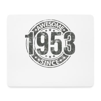 Awesome Since Jahrgang 1953 Retro Geburtstag - Mousepad (Querformat) - Weiß - Vorne
