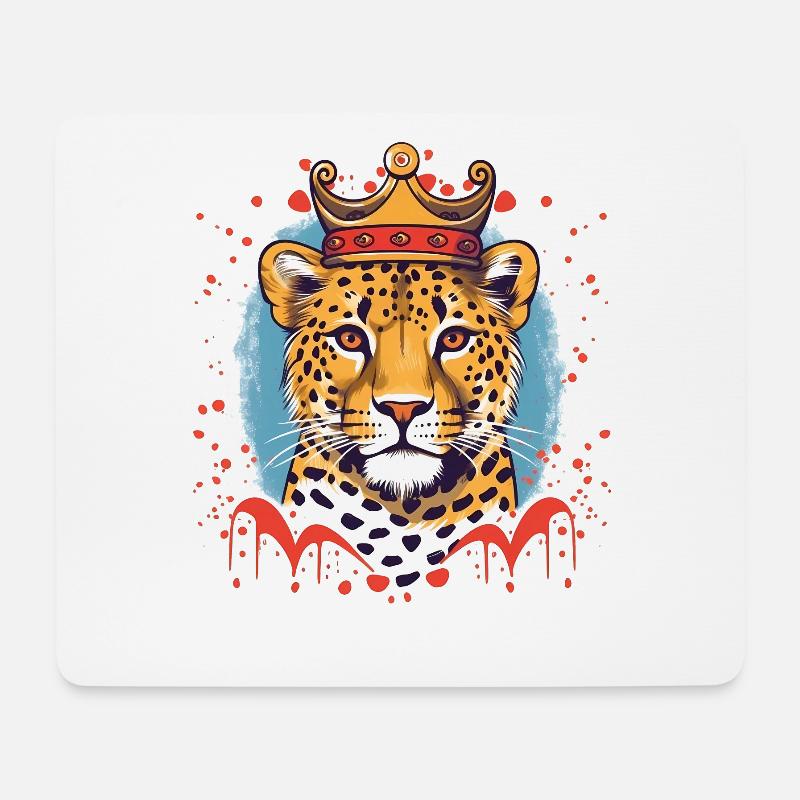 Gepard Guépard - Tapis de souris (format paysage) - blanc