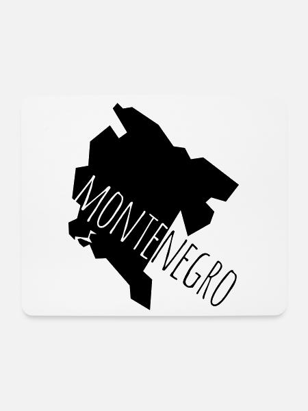 montenegro - Mousepad (Querformat) - Weiß