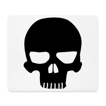 Schädel Original - Mousepad (Querformat) - Weiß - Vorne