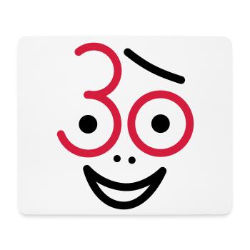 Juhu 30 years! - Mouse Pad (horizontal) - white - Front