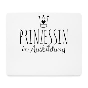 Prinzessin in Ausbildung - Mousepad (Querformat) - Weiß - Vorne