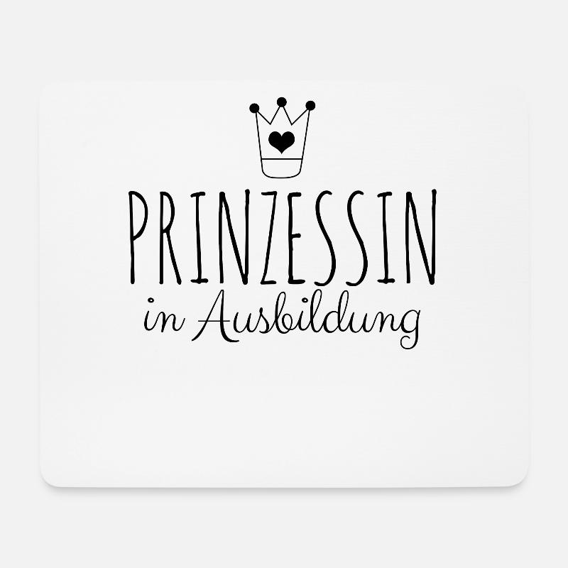 Prinzessin in Ausbildung - Mousepad (Querformat) - Weiß