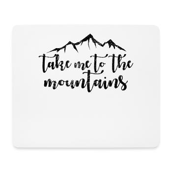 Berge - Mousepad (Querformat) - Weiß - Vorne