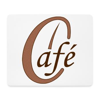 Coffee bean cafe coffee - Mouse Pad (horizontal) - white - Front