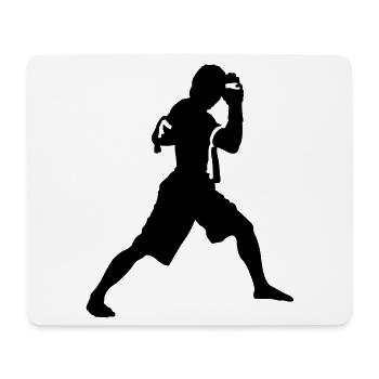 kickboxing - Mouse Pad (horizontal) - white - Front
