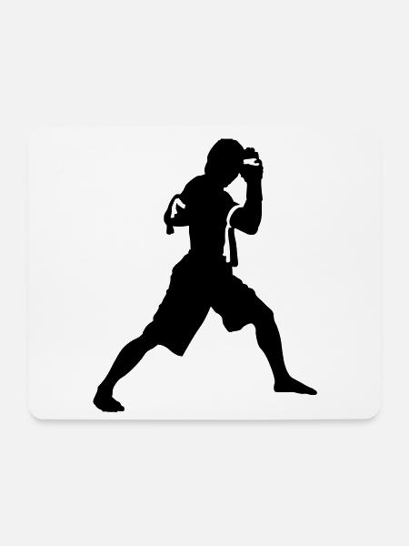 kickboxing - Mousepad (Querformat) - Weiß