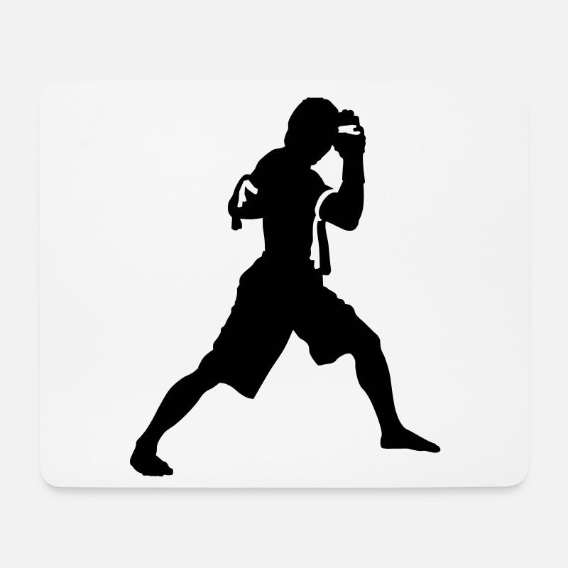 kickboxing - Mousepad (Querformat) - Weiß