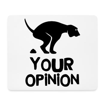 Your opinion - Mouse Pad (horizontal) - white - Front