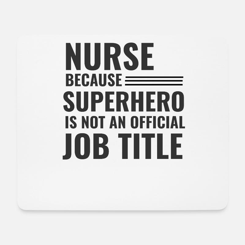 Krankenschwester - Mousepad (Querformat) - Weiß