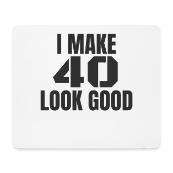 40 years - Mouse Pad (horizontal) - white - Front