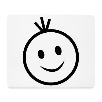 happy face - Mouse Pad (horizontal) - white - Front
