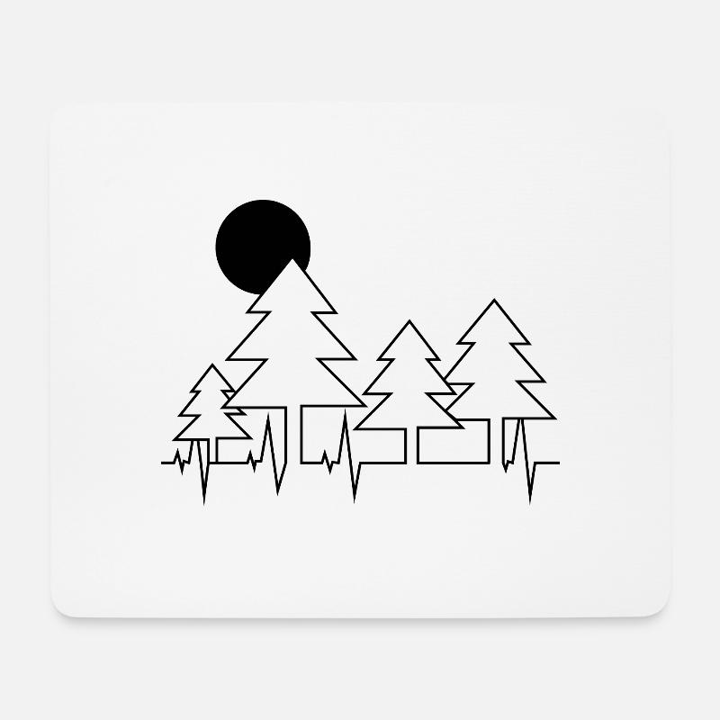 Trees - Mouse Pad (horizontal) - white