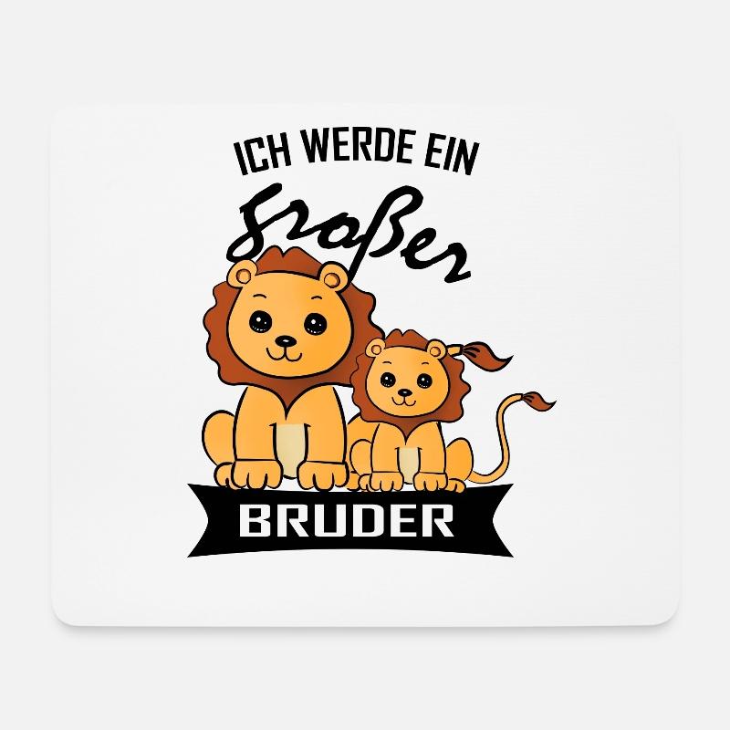 I will be a big brother - Mouse Pad (horizontal) - white