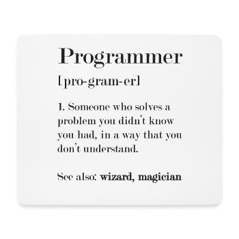 Programmierer - Mousepad (Querformat) - Weiß - Vorne