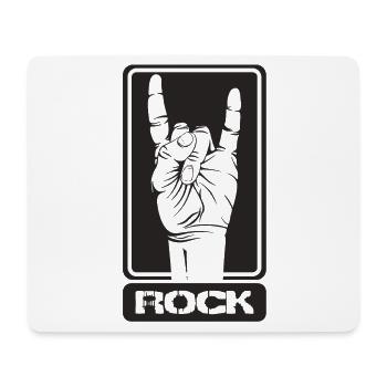 Musique Rock - Tapis de souris (format paysage) - blanc - Devant