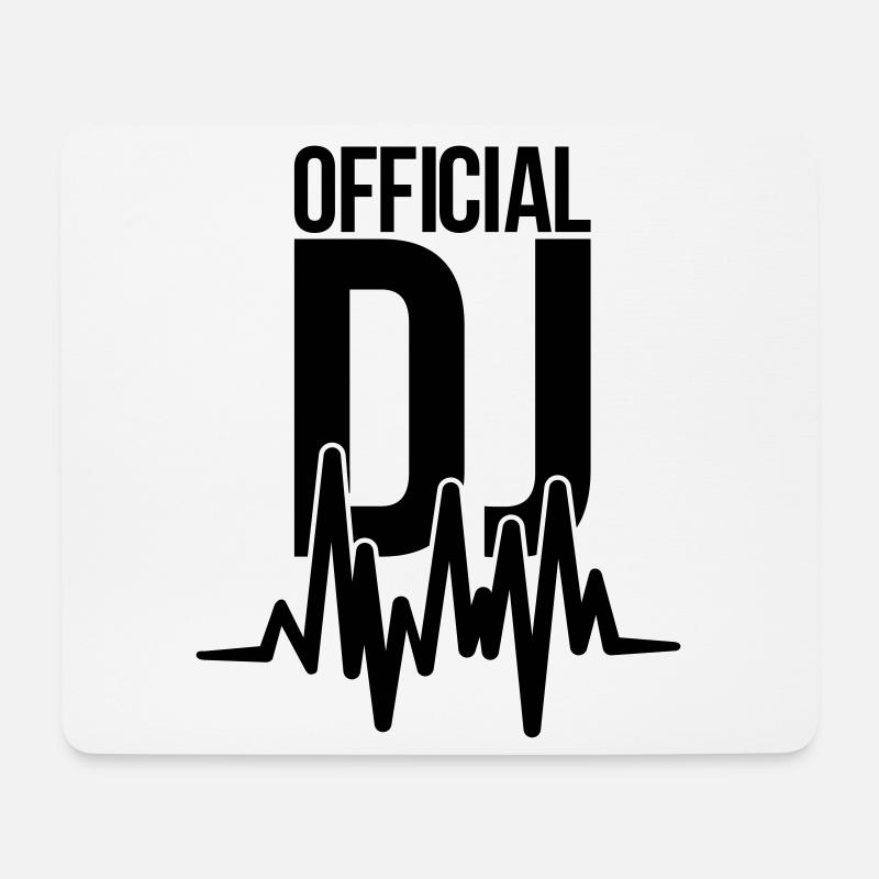 dj - Mousepad (Querformat) - Weiß