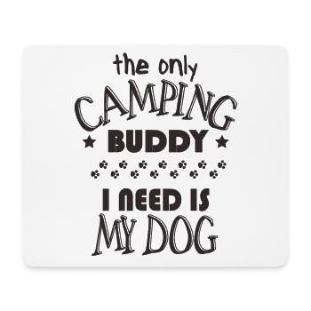 Dog Camping - Mouse Pad (horizontal) - white - Front
