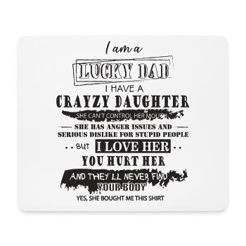 Vater Tochter - Mousepad (Querformat) - Weiß - Vorne