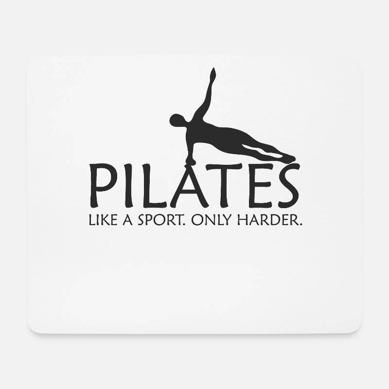 Pilates Sport - Mousepad (Querformat) - Weiß