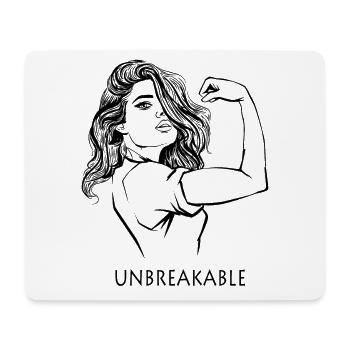 Women Unbreakable - Mouse Pad (horizontal) - white - Front