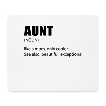 Tante Definition - Mousepad (Querformat) - Weiß - Vorne