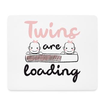 Twins - Mouse Pad (horizontal) - white - Front