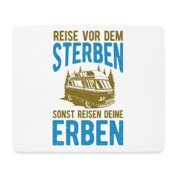 Renter Camping Geschenk - Mousepad (Querformat) - Weiß - Vorne