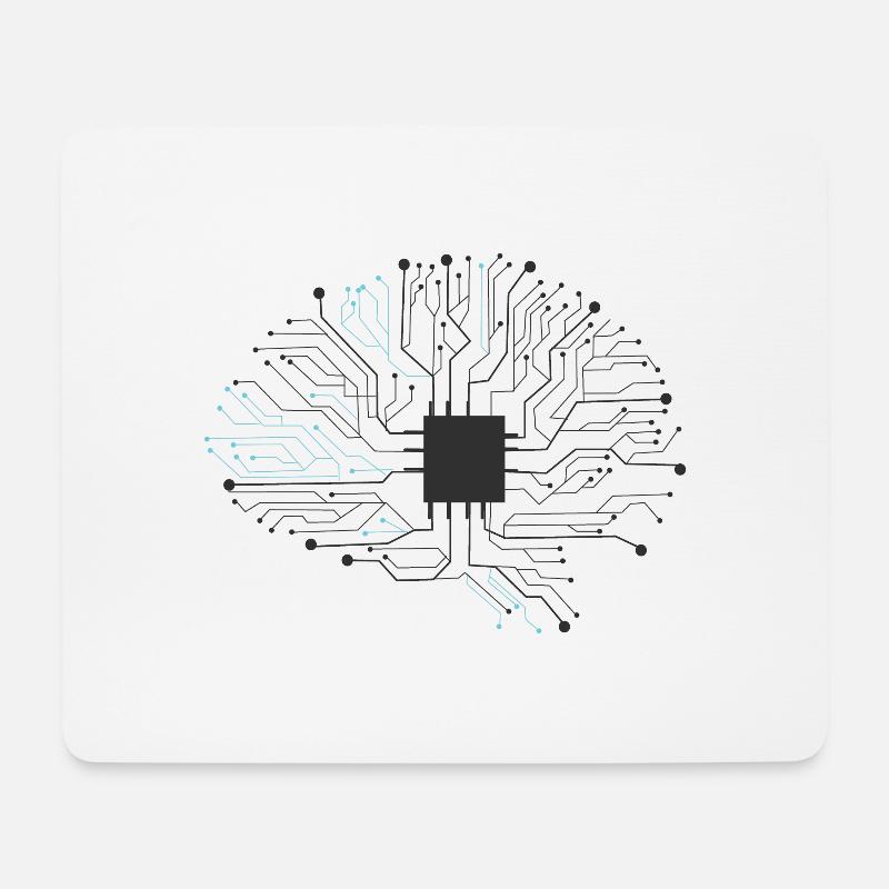 Chip Technik Programmierer - Mousepad (Querformat) - Weiß