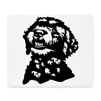 Lagotto Romagnolo Kopf - Mousepad (Querformat) - Weiß - Vorne