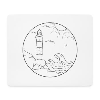 lighthouse - Mouse Pad (horizontal) - white - Front