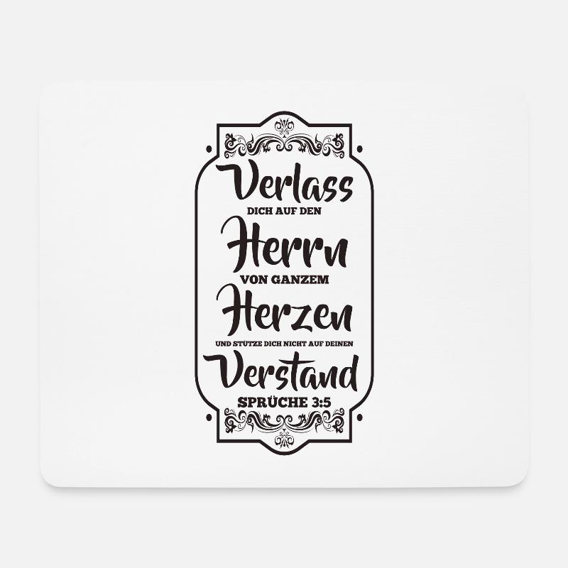 Bibelvers - Mousepad (Querformat) - Weiß