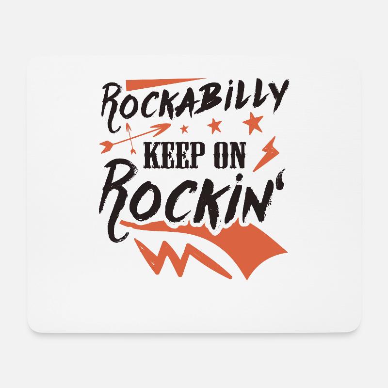 Rockabilly - Mouse Pad (horizontal) - white